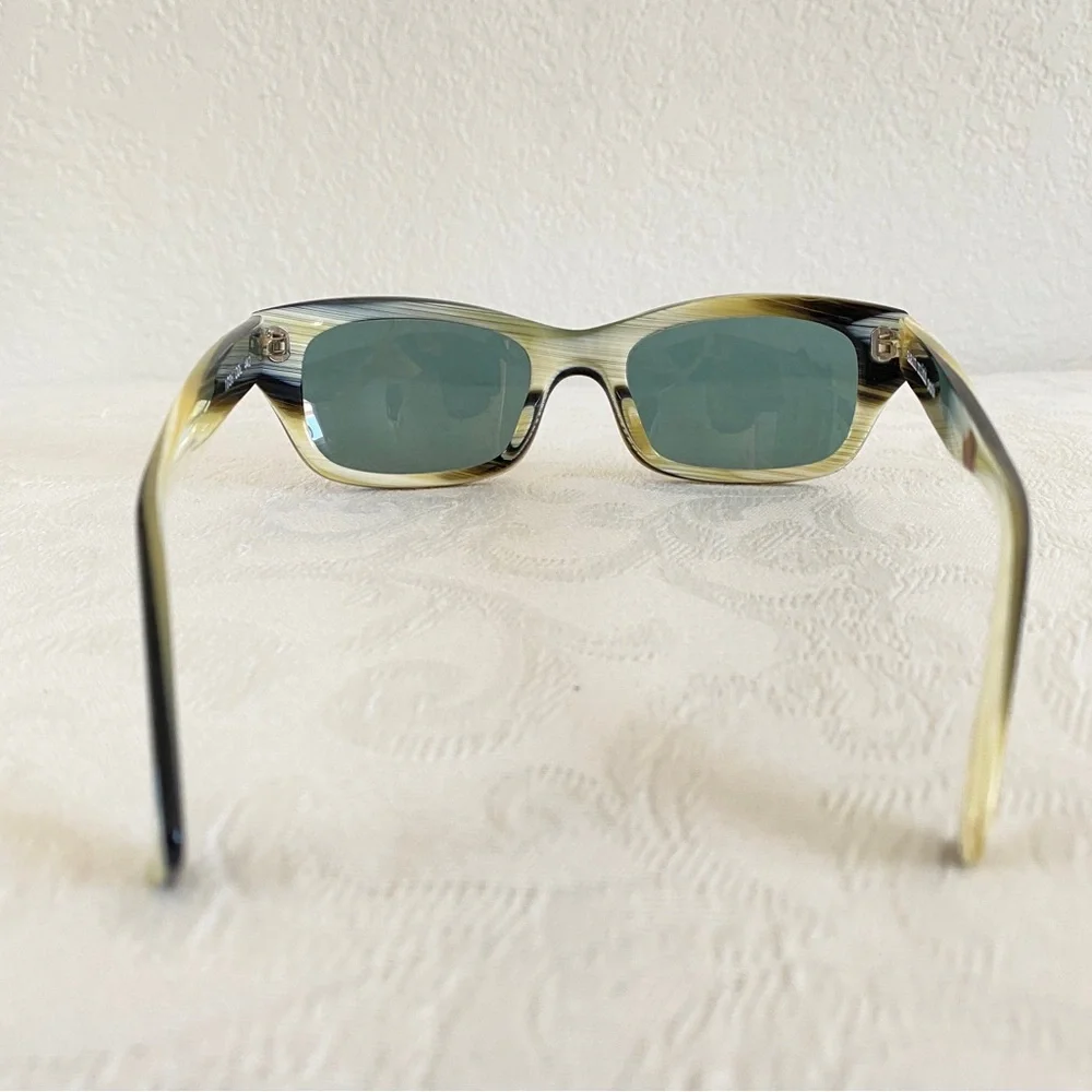 Alain Mikli black beige acetate tinted lenses sunglasses